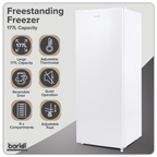 Freestanding Tall Freezer 177L Capacity – White DH324