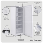 Freestanding Tall Freezer 177L Capacity – White DH324