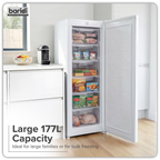 Freestanding Tall Freezer 177L Capacity – White DH324