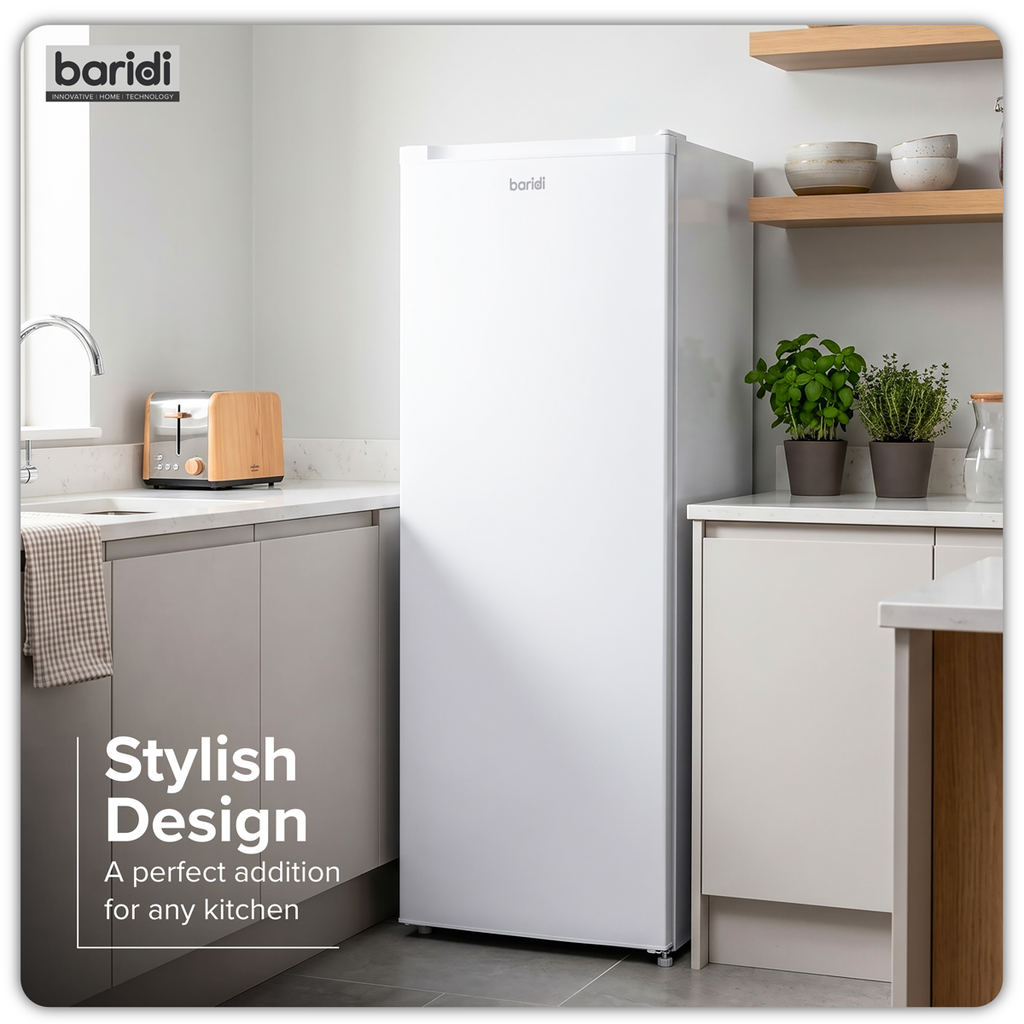 Freestanding Tall Freezer 177L Capacity – White DH324