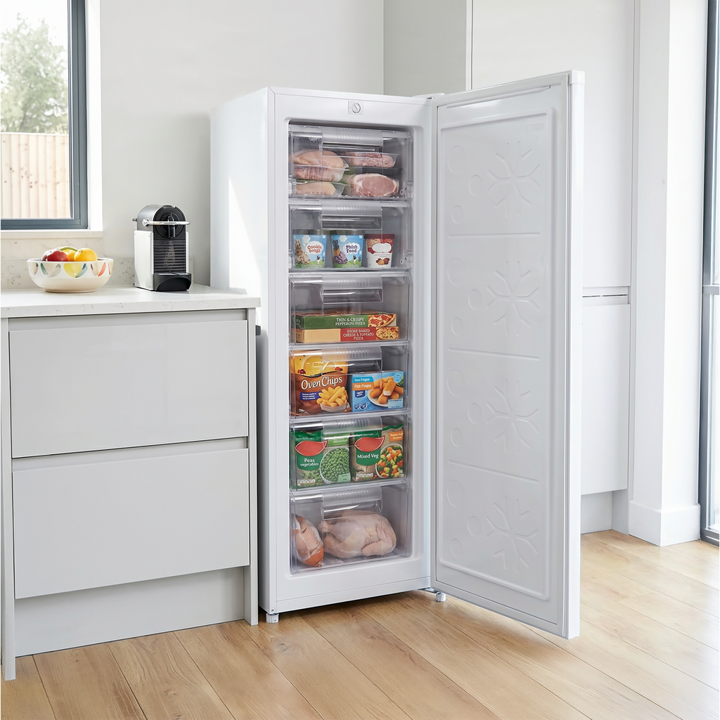 Freestanding Tall Freezer 177L Capacity – White DH324