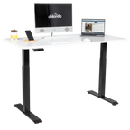 Dual Motor Height-Adjustable Electric Standing Desk - White DH32
