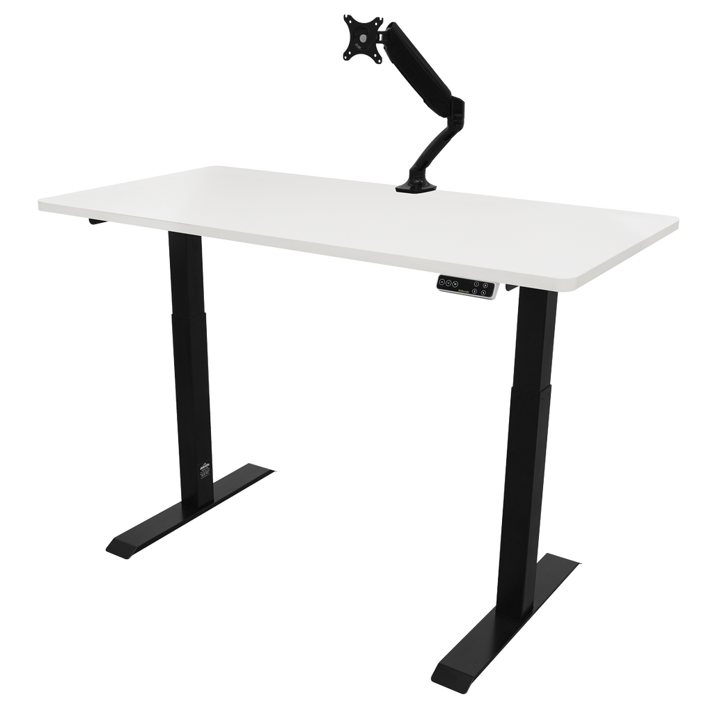 Dual Motor Height-Adjustable Electric Standing Desk - White DH32