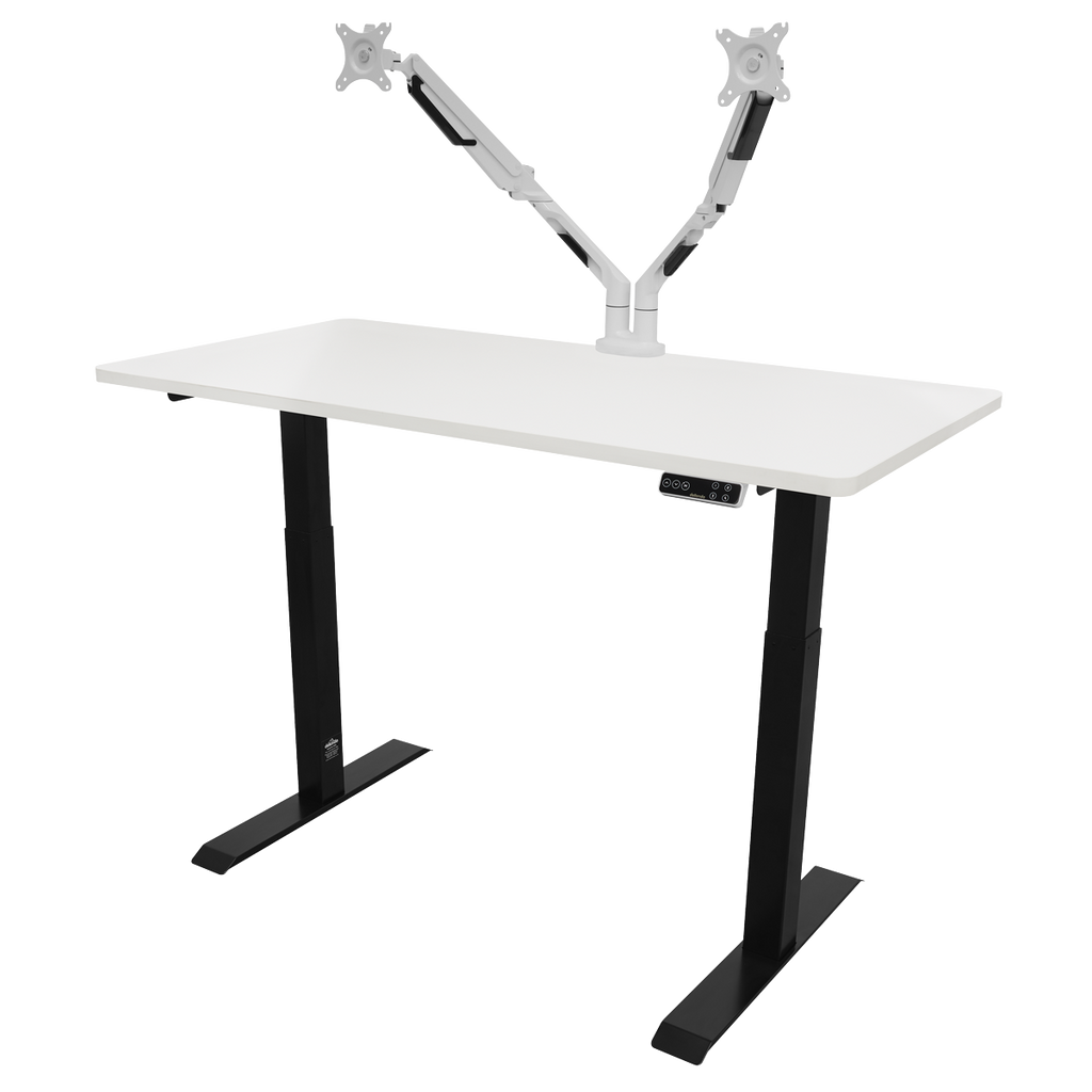 Dual Motor Height-Adjustable Electric Standing Desk - White DH32