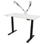 Dual Motor Height-Adjustable Electric Standing Desk - White DH32