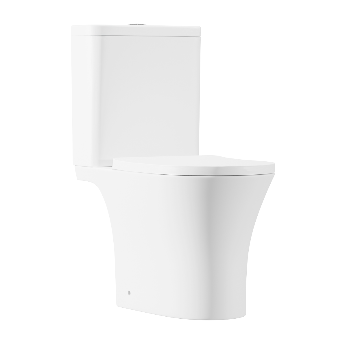Close-Coupled Toilet with Soft Close Seat, Dual Flush Cistern & Rimless Flush – White DH332