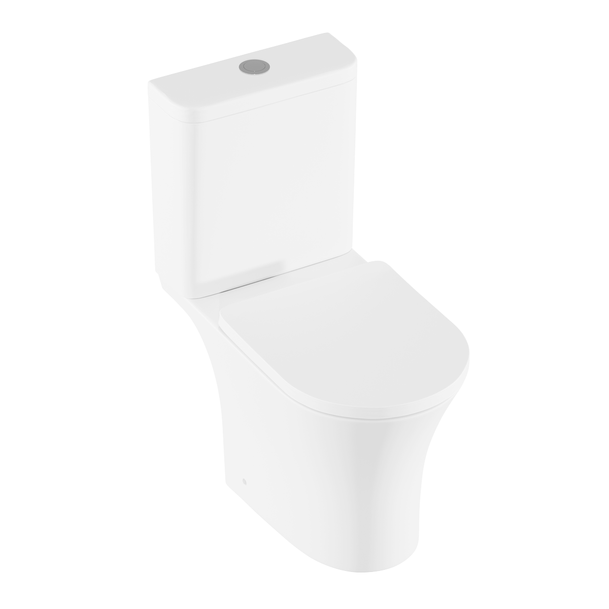 Close-Coupled Toilet with Soft Close Seat, Dual Flush Cistern & Rimless Flush – White DH332