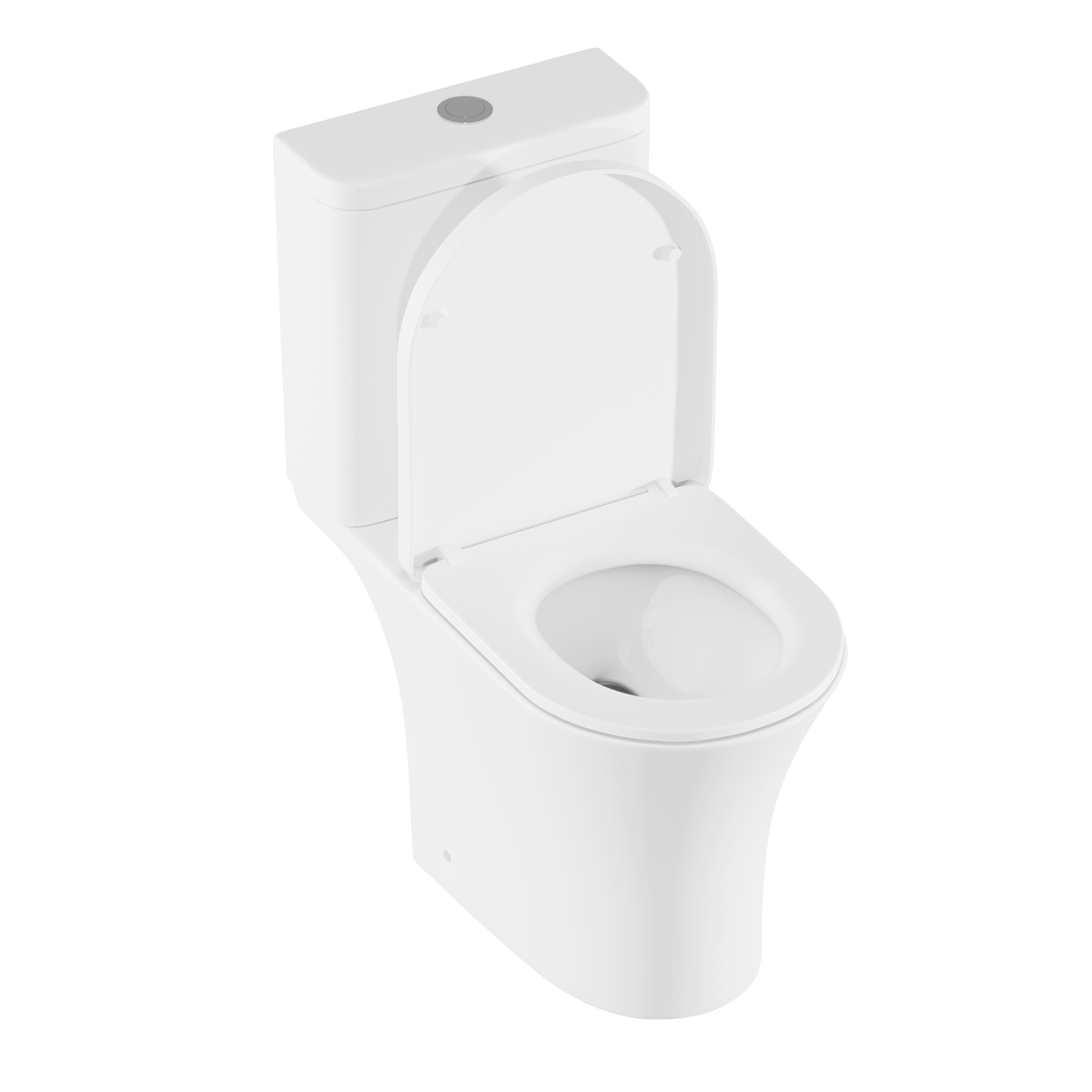 Close-Coupled Toilet with Soft Close Seat, Dual Flush Cistern & Rimless Flush – White DH332
