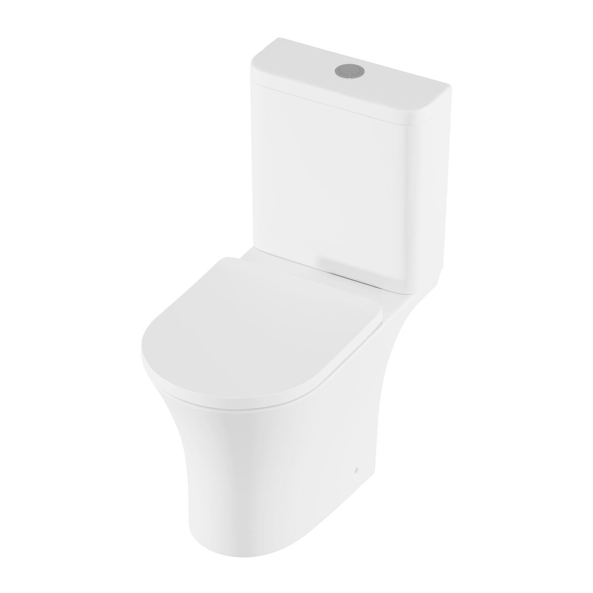 Close-Coupled Toilet with Soft Close Seat, Dual Flush Cistern & Rimless Flush – White DH332