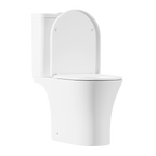 Close-Coupled Toilet with Soft Close Seat, Dual Flush Cistern & Rimless Flush – White DH332
