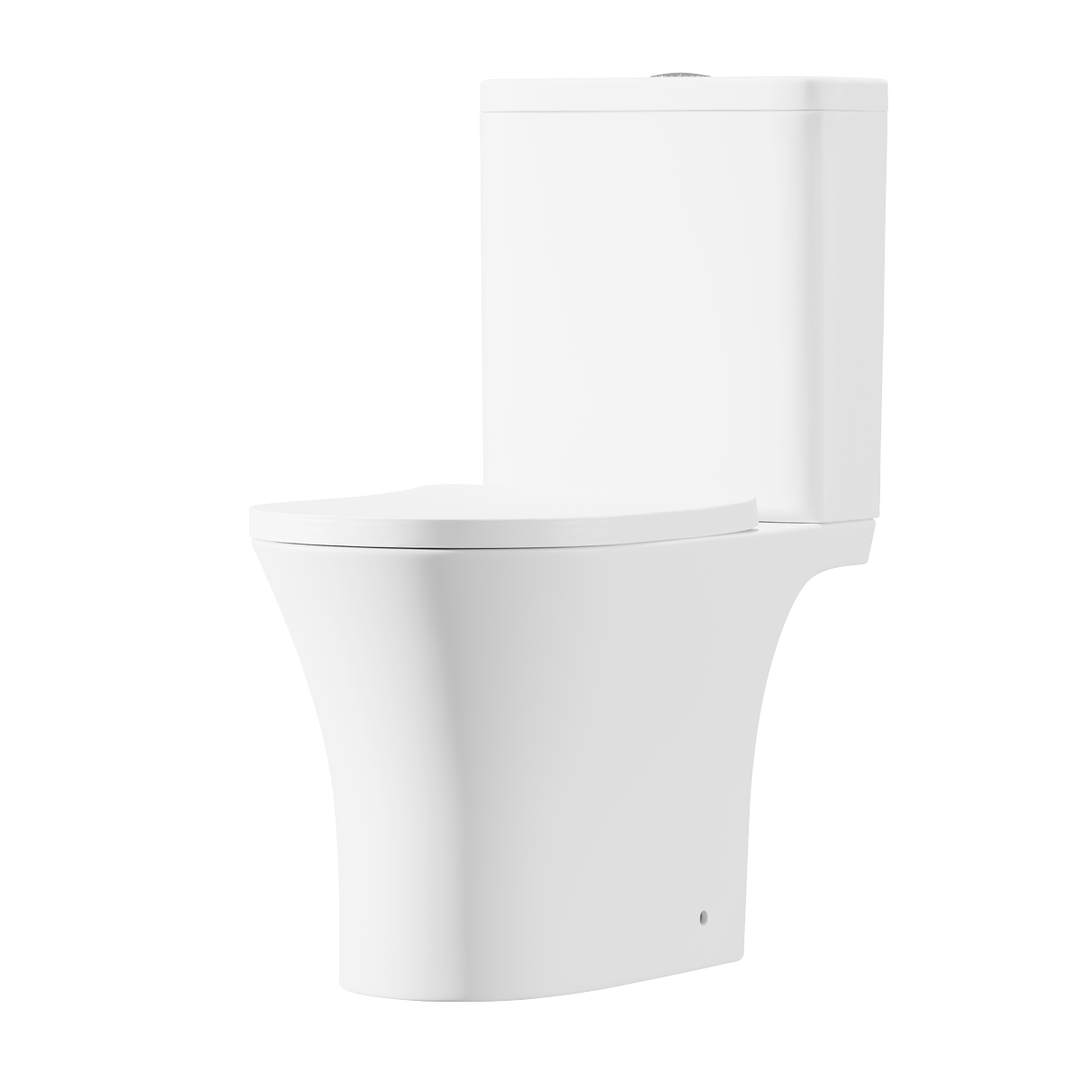 Close-Coupled Toilet with Soft Close Seat, Dual Flush Cistern & Rimless Flush – White DH332