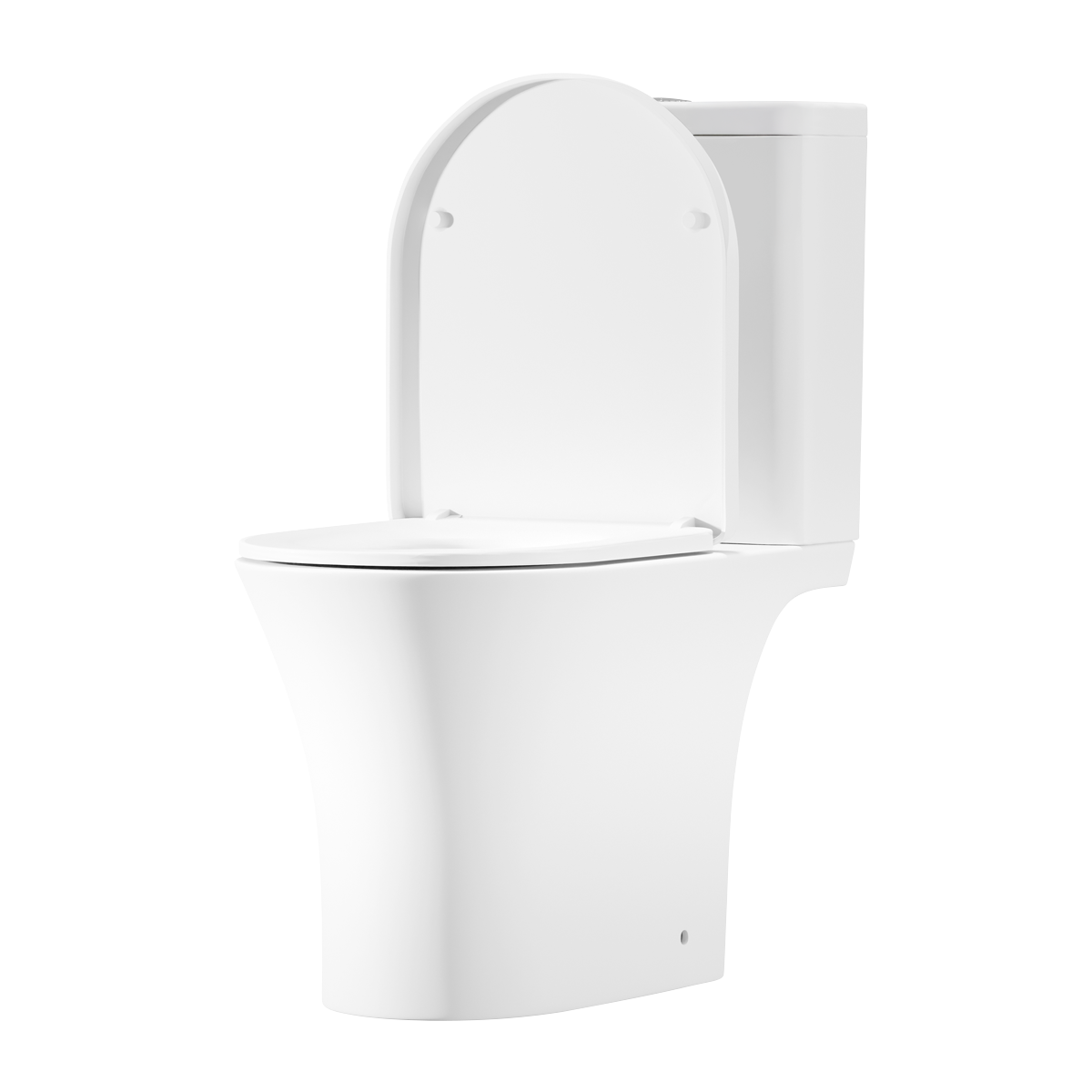 Close-Coupled Toilet with Soft Close Seat, Dual Flush Cistern & Rimless Flush – White DH332