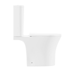 Close-Coupled Toilet with Soft Close Seat, Dual Flush Cistern & Rimless Flush – White DH332