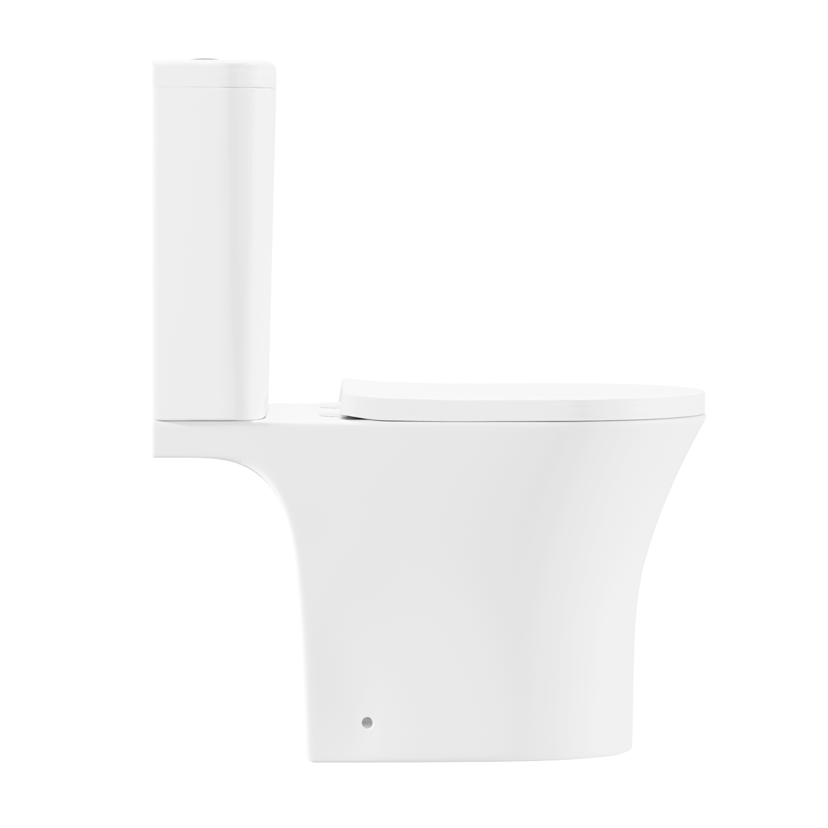 Close-Coupled Toilet with Soft Close Seat, Dual Flush Cistern & Rimless Flush – White DH332
