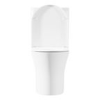 Close-Coupled Toilet with Soft Close Seat, Dual Flush Cistern & Rimless Flush – White DH332