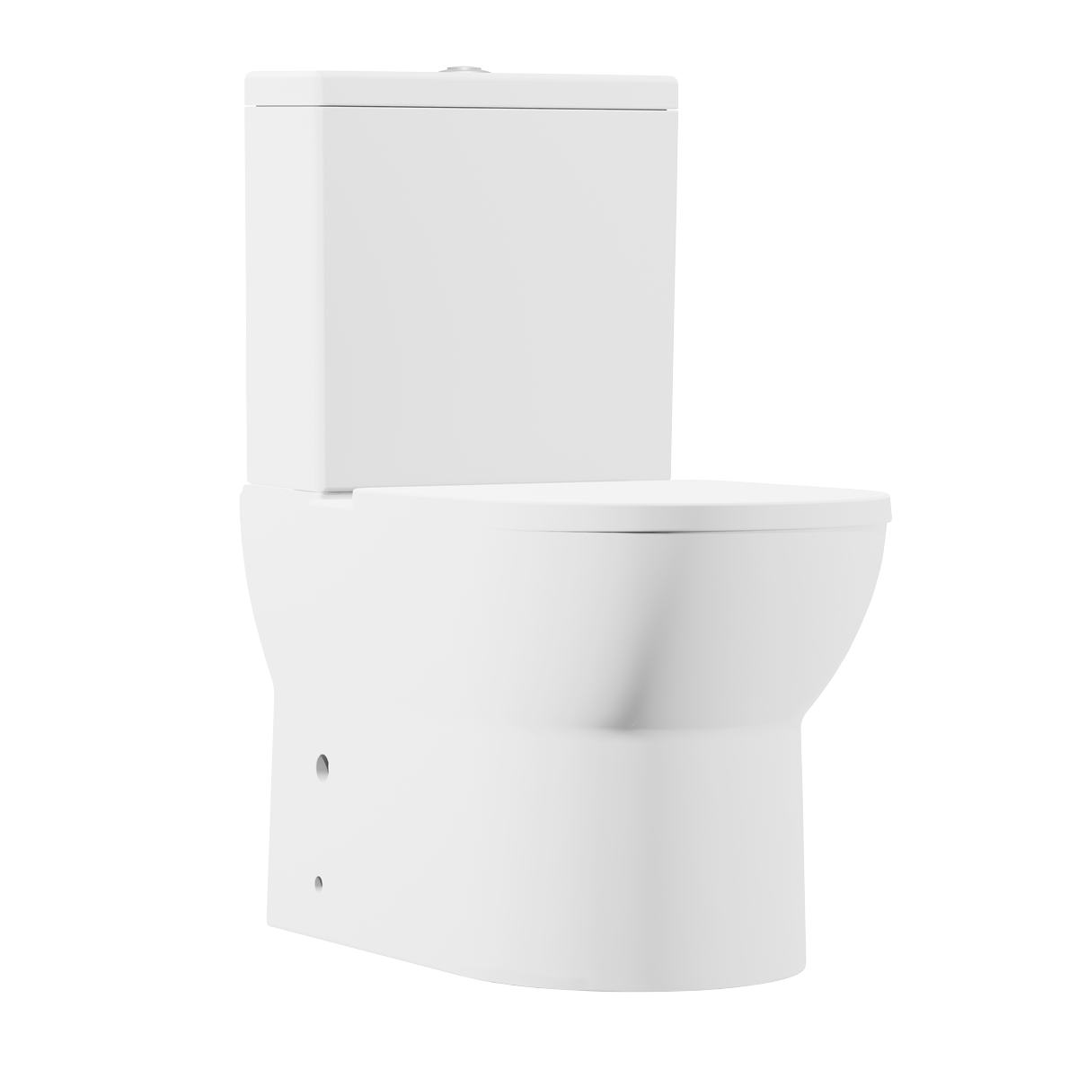 Close-Coupled Toilet with Soft Close Seat, Dual Flush Cistern & Rimless Flush – White DH333
