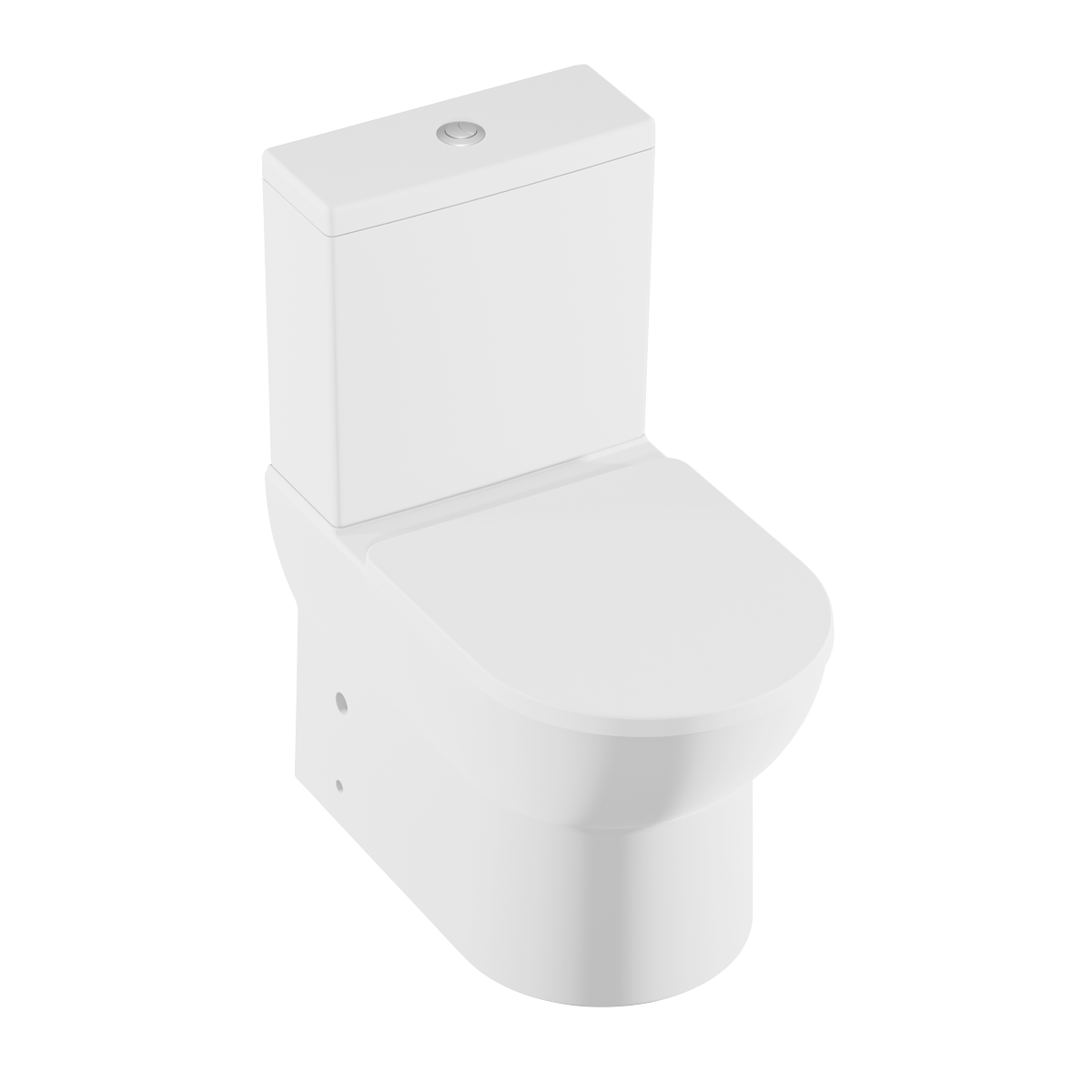 Close-Coupled Toilet with Soft Close Seat, Dual Flush Cistern & Rimless Flush – White DH333