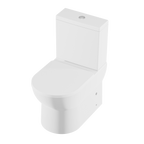 Close-Coupled Toilet with Soft Close Seat, Dual Flush Cistern & Rimless Flush – White DH333