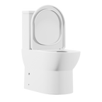 Close-Coupled Toilet with Soft Close Seat, Dual Flush Cistern & Rimless Flush – White DH333