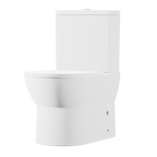 Close-Coupled Toilet with Soft Close Seat, Dual Flush Cistern & Rimless Flush – White DH333