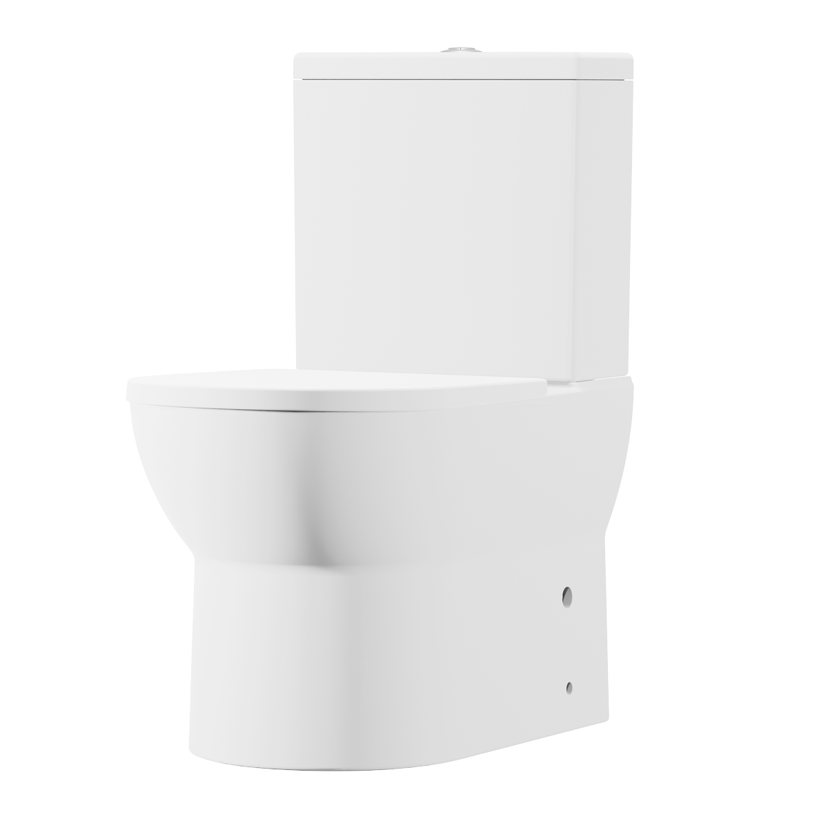 Close-Coupled Toilet with Soft Close Seat, Dual Flush Cistern & Rimless Flush – White DH333