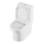 Close-Coupled Toilet with Soft Close Seat, Dual Flush Cistern & Rimless Flush – White DH333