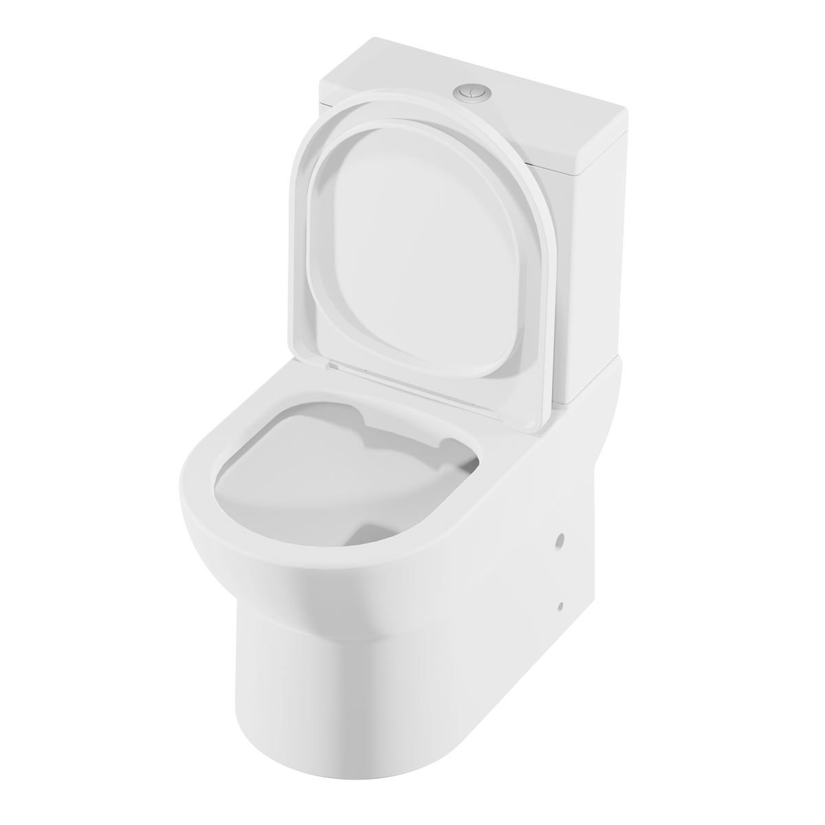 Close-Coupled Toilet with Soft Close Seat, Dual Flush Cistern & Rimless Flush – White DH333
