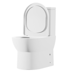 Close-Coupled Toilet with Soft Close Seat, Dual Flush Cistern & Rimless Flush – White DH333