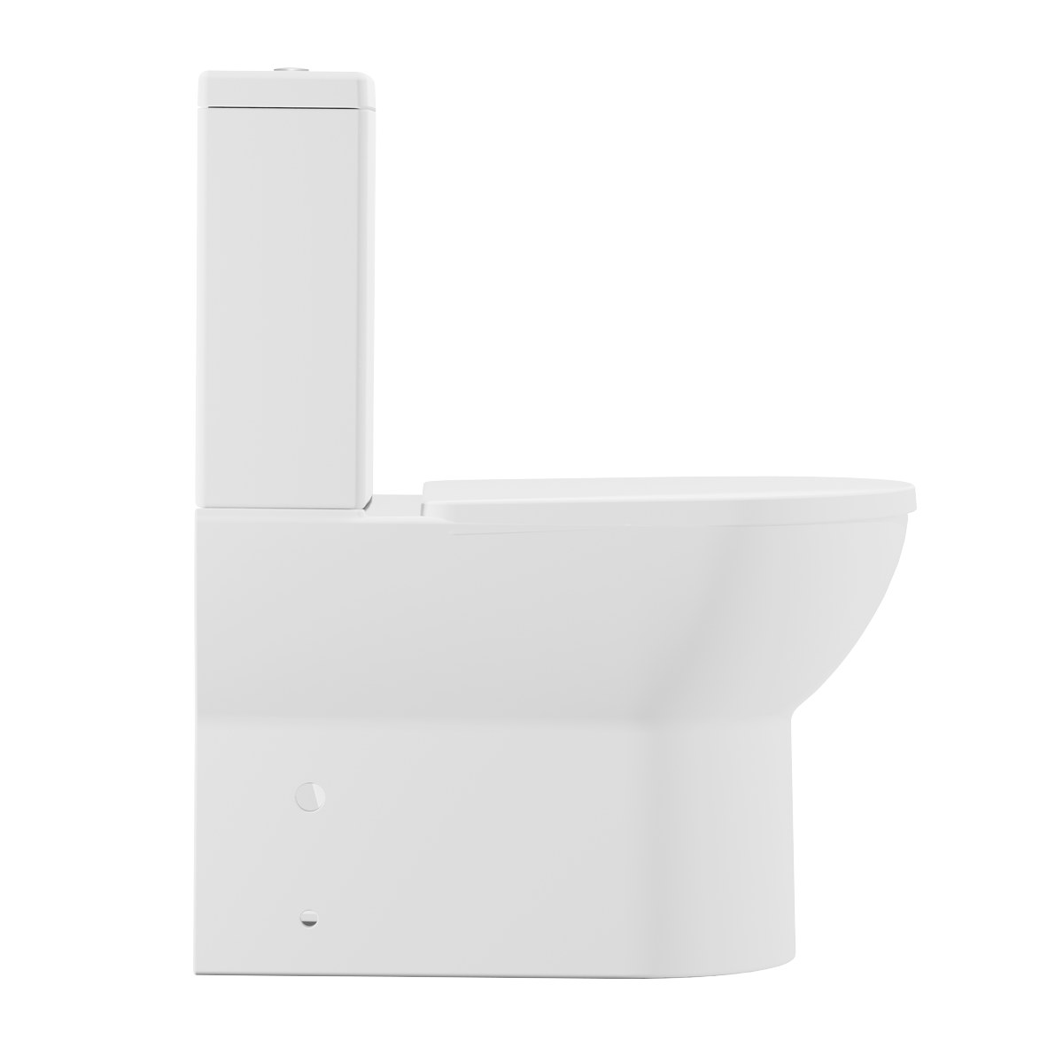 Close-Coupled Toilet with Soft Close Seat, Dual Flush Cistern & Rimless Flush – White DH333