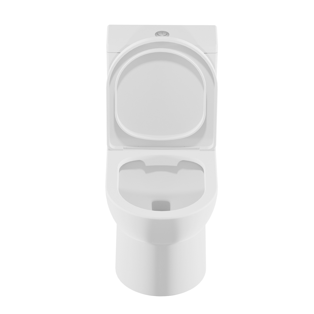 Close-Coupled Toilet with Soft Close Seat, Dual Flush Cistern & Rimless Flush – White DH333