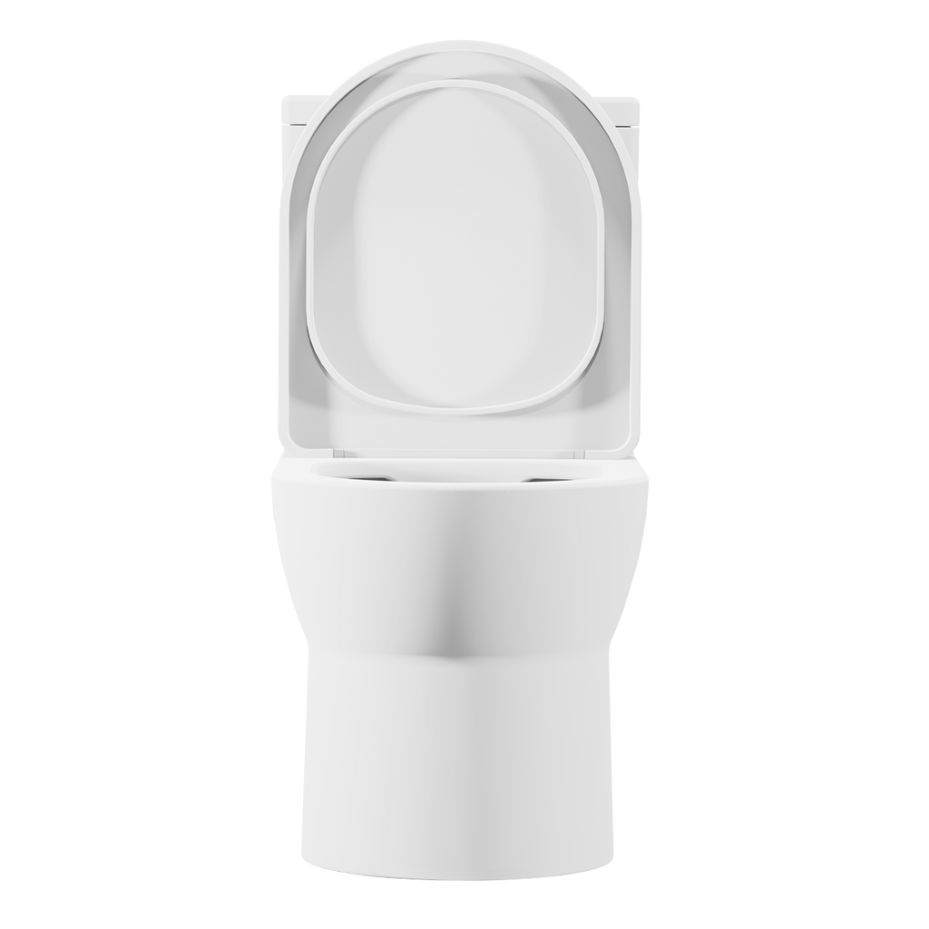 Close-Coupled Toilet with Soft Close Seat, Dual Flush Cistern & Rimless Flush – White DH333