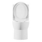 Close-Coupled Toilet with Soft Close Seat, Dual Flush Cistern & Rimless Flush – White DH333