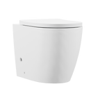 Back-to-Wall Toilet with Soft Close Seat & Rimless Flush – White DH334