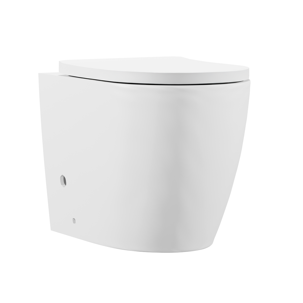 Back-to-Wall Toilet with Soft Close Seat & Rimless Flush – White DH334