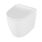 Back-to-Wall Toilet with Soft Close Seat & Rimless Flush – White DH334
