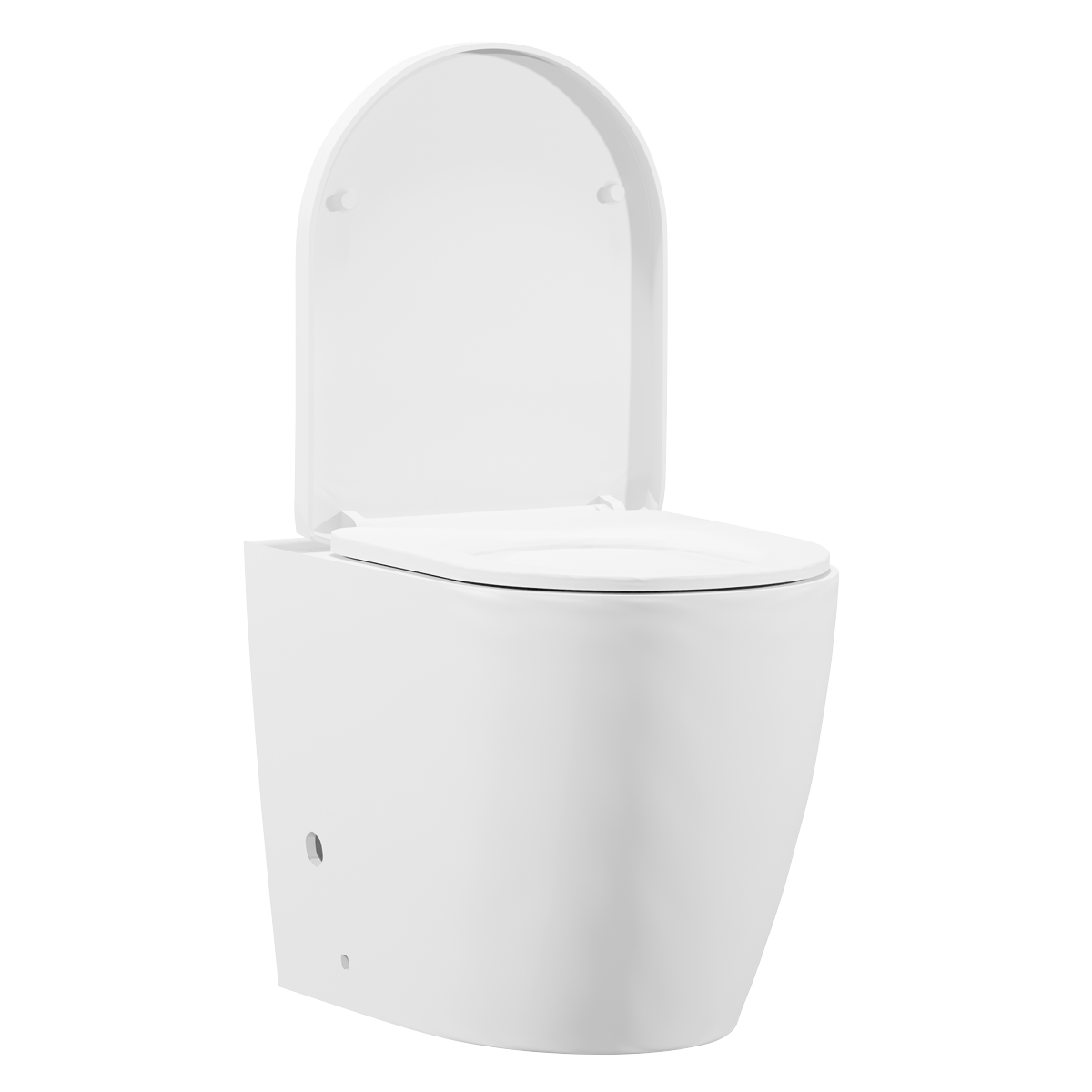Back-to-Wall Toilet with Soft Close Seat & Rimless Flush – White DH334