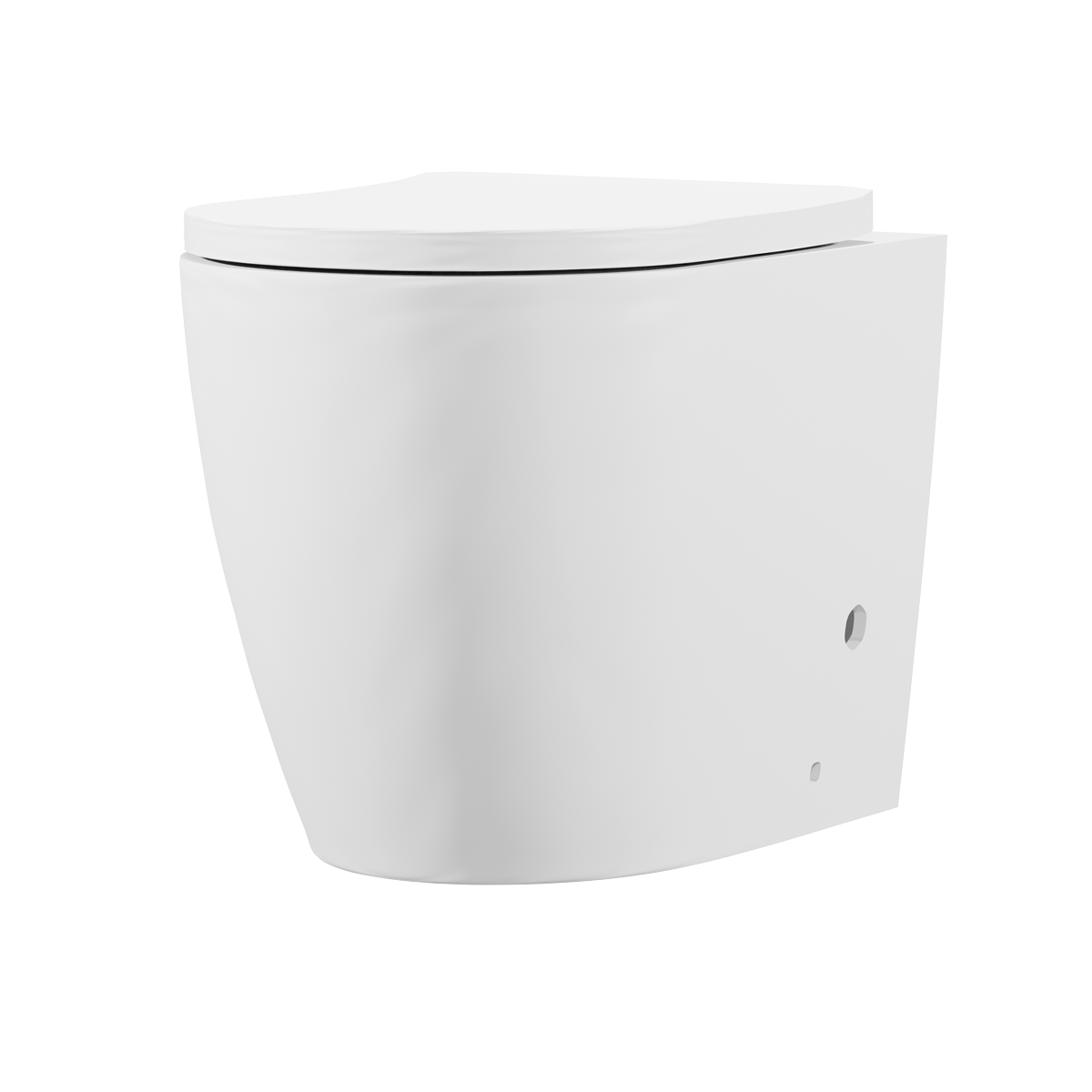 Back-to-Wall Toilet with Soft Close Seat & Rimless Flush – White DH334