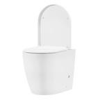 Back-to-Wall Toilet with Soft Close Seat & Rimless Flush – White DH334