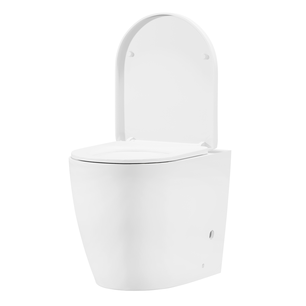 Back-to-Wall Toilet with Soft Close Seat & Rimless Flush – White DH334