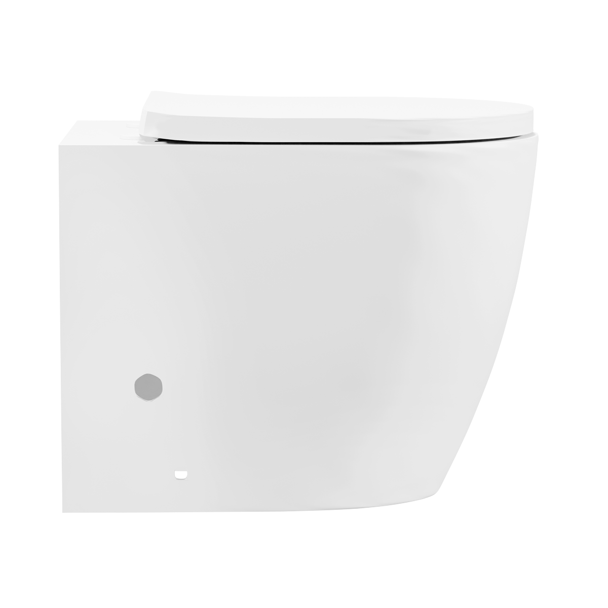 Back-to-Wall Toilet with Soft Close Seat & Rimless Flush – White DH334