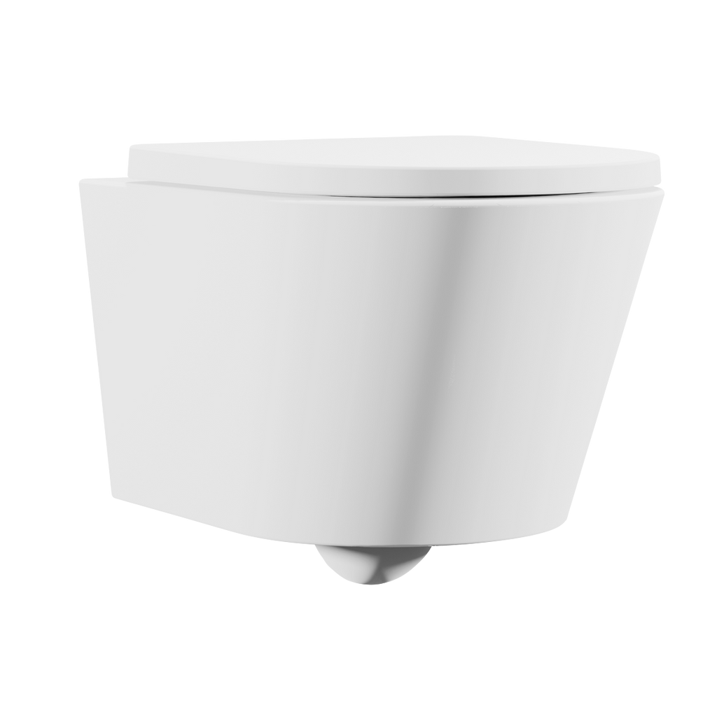 Wall Hung Toilet with Soft Close Seat & Rimless Flush – White DH335
