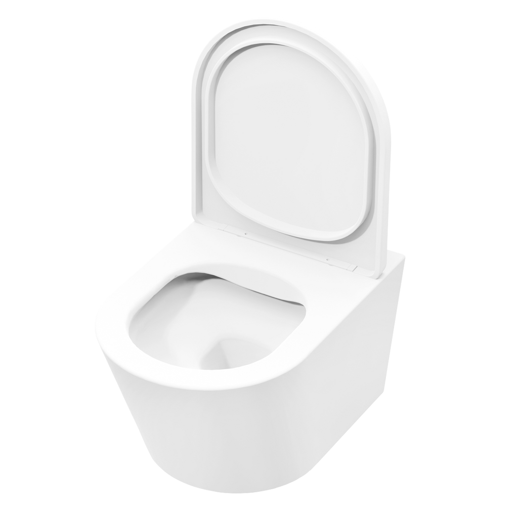 Wall Hung Toilet with Soft Close Seat & Rimless Flush – White DH335