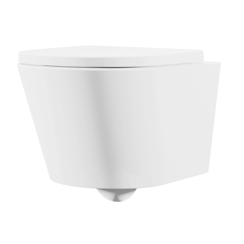 Wall Hung Toilet with Soft Close Seat & Rimless Flush – White DH335