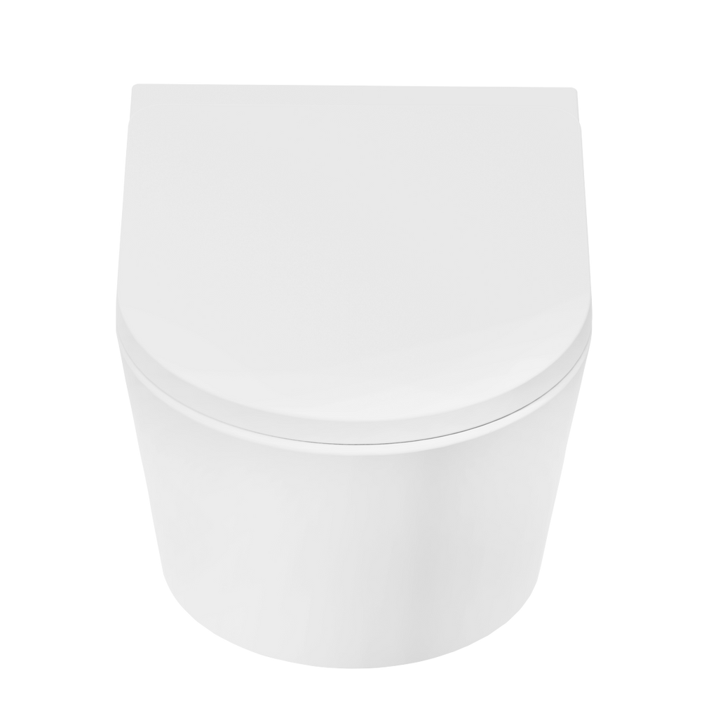 Wall Hung Toilet with Soft Close Seat & Rimless Flush – White DH335