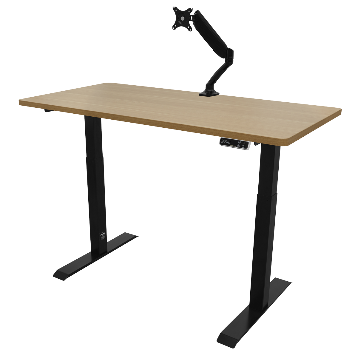 Dellonda Dual Motor Height-Adjustable Electric Standing Desk - Oak DH33