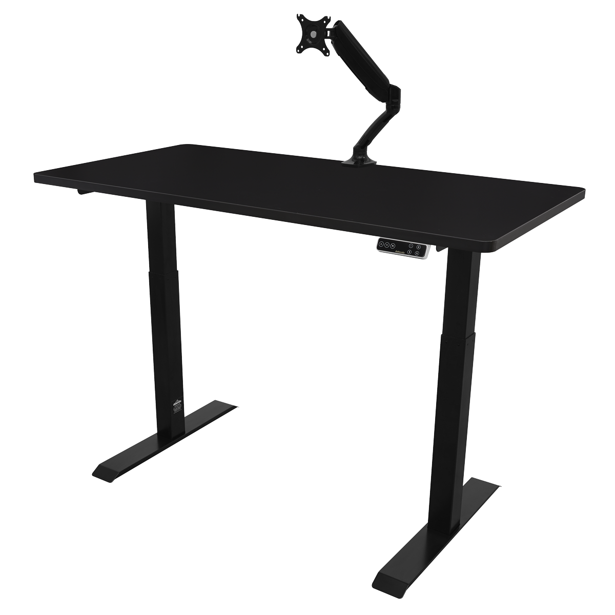 Dellonda Dual Motor Height-Adjustable Electric Standing Desk - Black DH34
