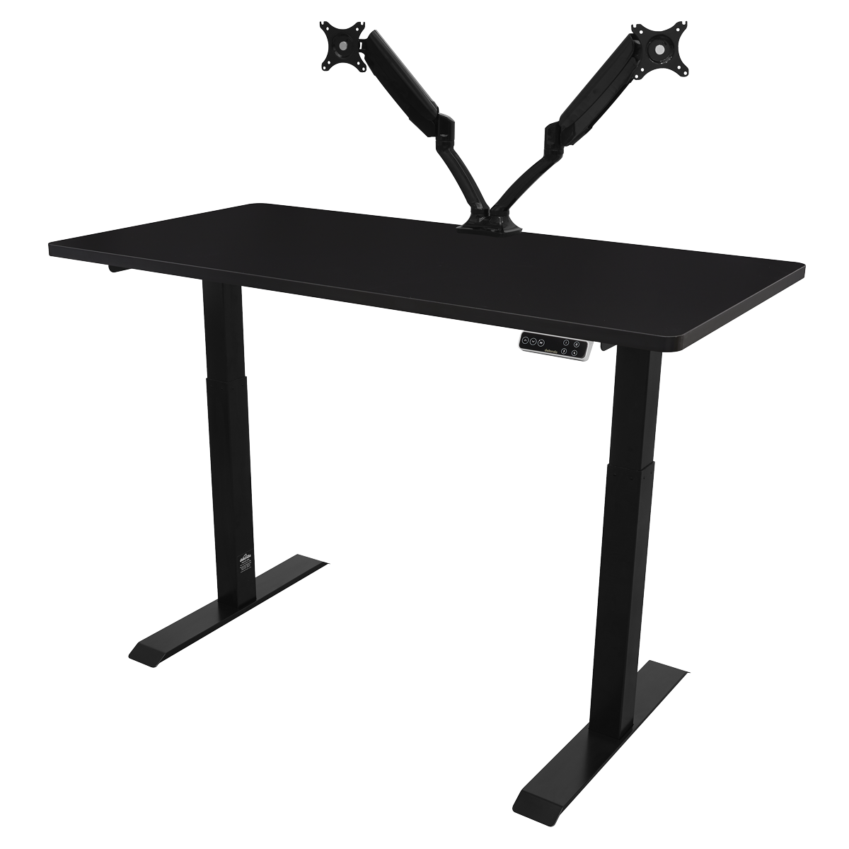 Dellonda Dual Motor Height-Adjustable Electric Standing Desk - Black DH34