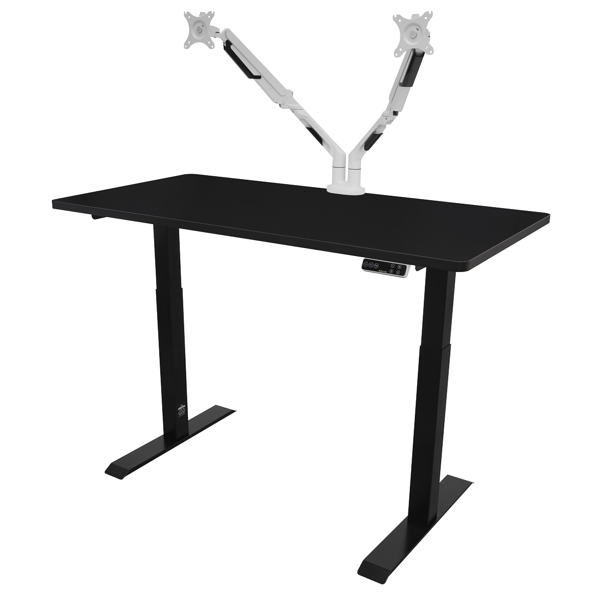 Dellonda Dual Motor Height-Adjustable Electric Standing Desk - Black DH34