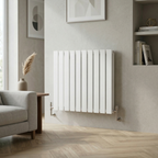 Horizontal Radiator Contemporary Double Flat Panel Design 600 x 700mm - White DH350