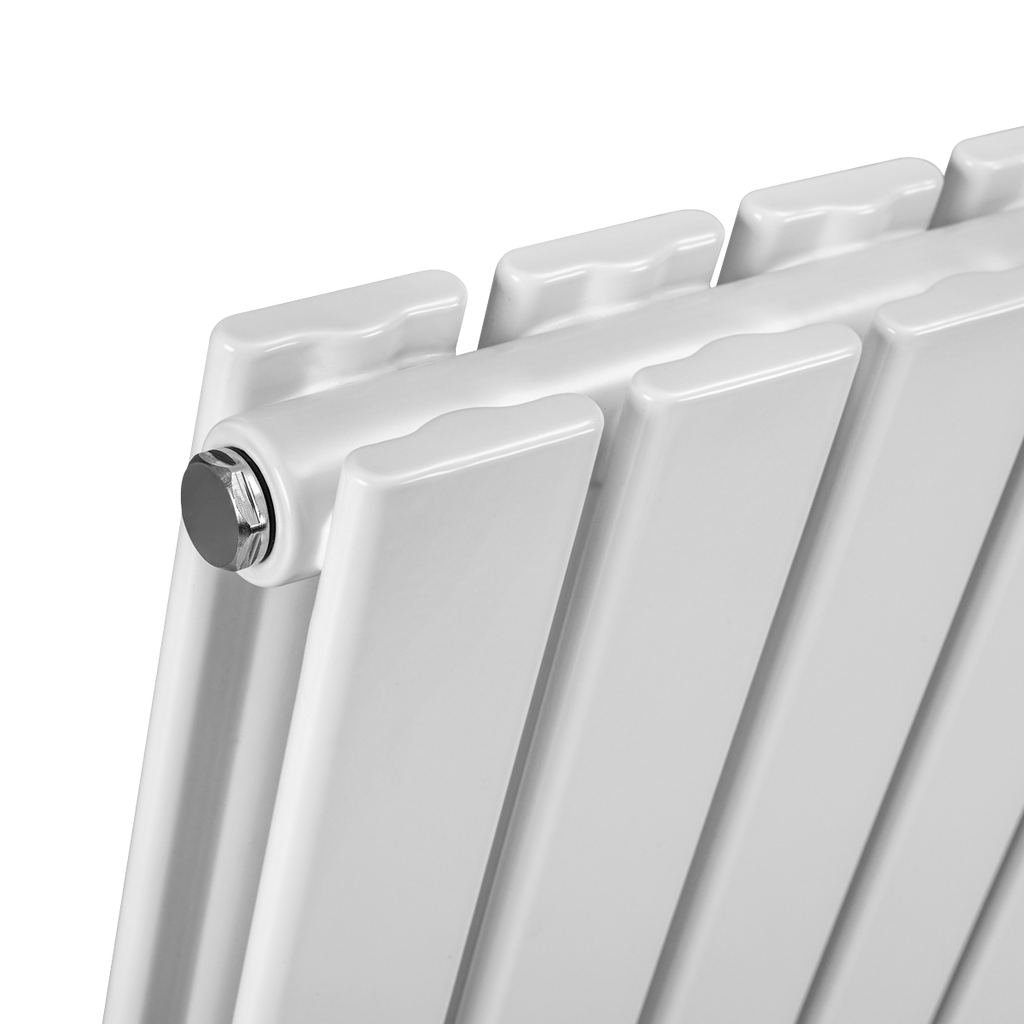 Horizontal Radiator Contemporary Double Flat Panel Design 600 x 700mm - White DH350
